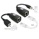 Up to 50M 150FT Over Single RJ45 Ethernet CAT5e Cable USB UTP Extender Extension