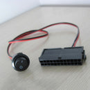 PC Server ATX PSU 24Pin Female Socket Starter Switch Button Power Cable  3C