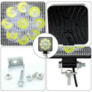 1Pc 9-30V 27W Square 9 LEDs Work Light Fog Lamp Truck ATV E8X4 Off-Road SU V2Y2