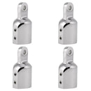 4 x 25mm Eye End Cap Marine Stainless Steel 316 Bimini Top Fitting Tube End Cap