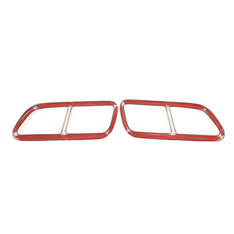 Stainless Steel Car Exhaust Pipe Tail Throat Decor Frame Trim Cover Liner A A6Z8