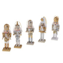5PC 12CM Xmas Christmas Traditional Style Nutcracker Wooden Guard Decoration