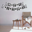 Panda Happy Birthday Felt Banner Bunting Garland for Kids Birthday Party Deco ^
