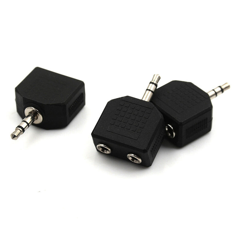 5Pcs 3.5mm to dual 2 RCA female male jack Y splitter audio adapter converter JR