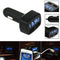 3in1 LED Car Voltmeter 5V Dual USB Car Charger Current Tester Cigarette Socket