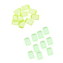 20pcs Carp Fishing Boilie Stoppers Bait Stops Terminal Tackle Green + Yellow