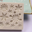 Christmas Snowflake Pattern Silicone Mold Chocolate Cake Baking Non-StickB Hn