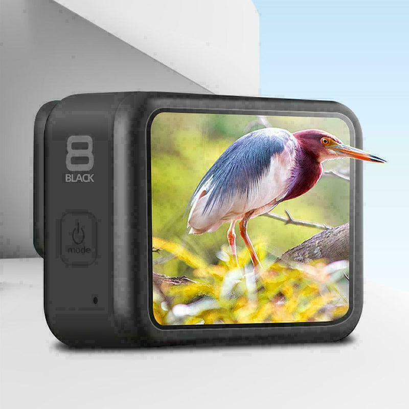 1 Set Tempered Glass Film Dual Screen + Lens Protector For Go-pro Camera 8 R3B3