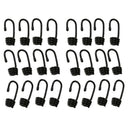 24Pcs Spiral Wire Bungee Spring Hooks 6mm Clips For Canoe Covers Sunshades