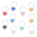 10 Count Swimming Nose Clip Plugs Swimmer Gear Equipment Assorted Color