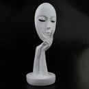 Abstract Statue Handcraft Decor Ornament Living Room Office-White S