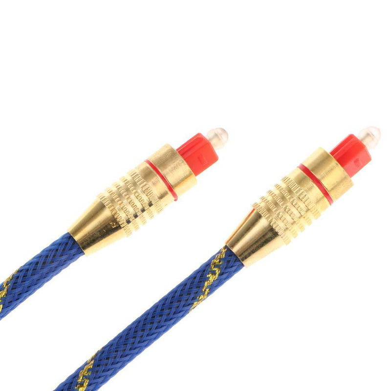6ft/2m Digital Optical Audio Cable w/ Premium heavy-metal Casting Connector