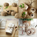 50M Mts Soft Natural Brown Jute Hessian Burlap Rustic Twine Sisal String Cord AU