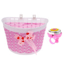 Bike Front Basket Bicycle Cycle Shopping Stabilizers Child Kids Girls + Bell
