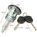 Front Right Driver Side Door Lock Barrel with 2 Keys for Ford Transit MK6 0 I9M9