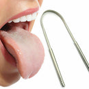 Stainless Steel Metal Tongue Scraper Cleaner For Bad Oral Breath Tool Cle H U8W1