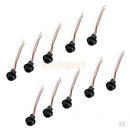 2x 10 Pieces T10 W5W 158 501 Car Socket Extension LED Wedge Light Connector