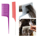 2x Professional Fine&Wide Section Weave Highlighting Foiling Hair Combs