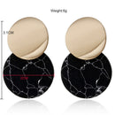 Fashion Earrings Female Round Pendant Earrings Metal Charming Bohemian Styl P6C3