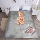 130X160CM Throw Blanket Super Soft Creative Fleece Reversible Snowflake Fla L1V6