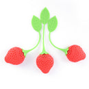 Silicone Strawberry Tea Leaf Strainer Herbal Spice Infuser Filter JOBLR8YATly
