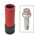 Carbon Steel  Red Wheel Lock Nut Removal Socket for Mercedes Benz S Series