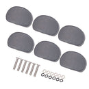 6 Pieces Oval-Shaped Tuner Machine Heads Knobs Cap Set for Acoustic/Electric