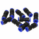 10 Pcs 8mm to 8mm Push in Fitting One Tough Straight Union Quick Connector