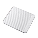 Dish Drying Drip Rack Drainer Dryer Kitchen Cup Storage Tray Organizer White