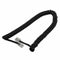 2 m Black Telephone Extension Coil Cable Cord Q6P8