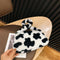 Animal Pattern Underarm Bag Women Mini Plush Shoulder Handbags Purse (6)