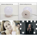 2pcs LED Makeup Mirror Light Bulb Kit Dimmable USB Hollywood Vanity Lights A