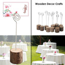 10pcs Wooden Name Card Photo Holder Wedding Party Menu Folder Clip Stand