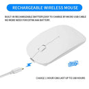 Rechargeable Bluetooth Wireless 4.0 + 2.4G Dual Mode 2 In 1 Charging Mouse  L8Z6
