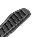 2XCarbon Fiber Car Air Flow Intake Hood Scoop Vent Louver Bonnet Cover Decor
