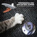 Professional Pet Cutter Dog Cat Nail Clipper Beauty Scissors LED Lighting A