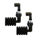 2pcs Aquarium Tank Bio Sponge Filter Suction Wall Mounted Water Filter 10-gallon
