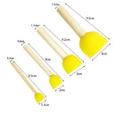 Wood Handles Painting Drawing Sponge Toys Graffiti Round Paint Brush