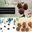 200 Pieces Thanksgiving Rustic Mini Brown Pine Cones in Bulk - Christmas Na