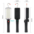 Handheld LED Magnetic USB Rechargeable Work Light Inspection Lamp with Hook