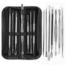 7X Non Slip Stainless Steel Pimpleper Acne Blackhead Removal Needle Tool LJ