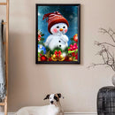 Diamond Painting Red Cheeks Snowman Full Round Wall Picture DIY Set 30x40cm