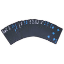 54pcs/set PVC Waterproof Black Pokers Playing Cards Entertainment Supplies
