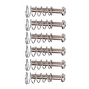 6 Pieces Electric Guitar Bridge Tailpiece Fixing Mounting Screws + Springs Set