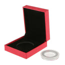 2 Pieces Coin Case for 38MM Coin Display Box w/ Single Clear Capsule -7x8x3cm