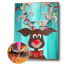 Christmas Sheep Diamond Painting 5D DIY Full Round Drill Wall Arts (B2478)