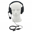 2x Professional Noise Cancelling Overhead Headphones for 2Pin Baofeng Black