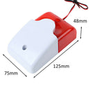 12V DC Wired Strobe Siren Red Light Sound Flash Buzzer Siren Home Security Alarm