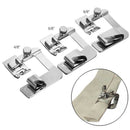 3Pcs Domestic Sewing Machine Foot Presser Rolled Hem Feet For Brother Singer Set