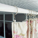 24Pack iron Curtain Rings 45mm Internal Diameter Large Curtain Drape Pole R